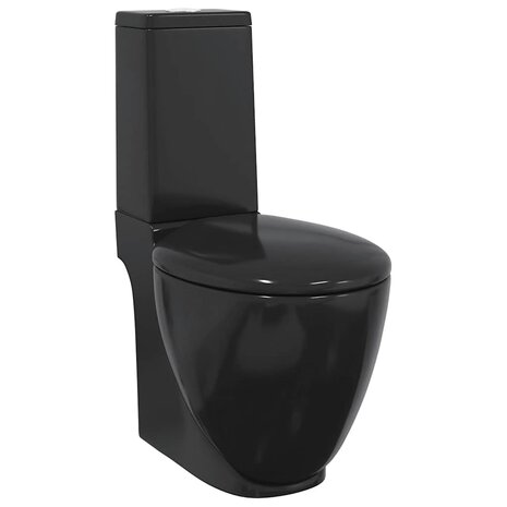 Toilet met afvoer achter keramiek zwart 2