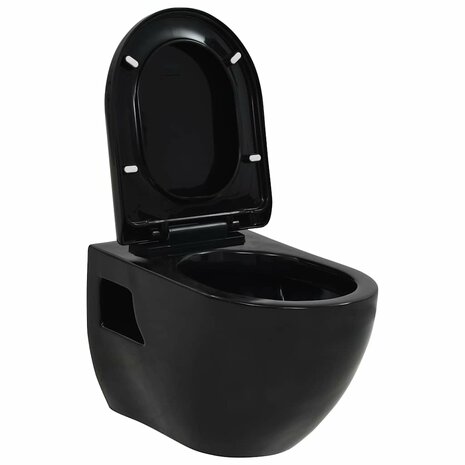 Wandtoilet keramiek zwart  2