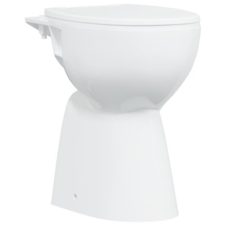 Randloos Toilet 7 cm extra hoogte soft-close keramiek wit 2