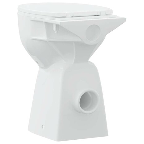 Randloos Toilet 7 cm extra hoogte soft-close keramiek wit 7