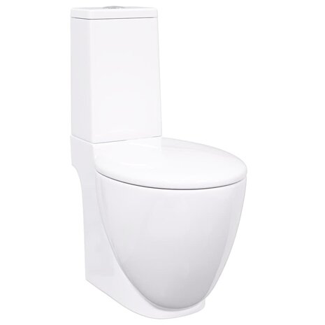 Toilet met afvoer achter keramiek wit 2