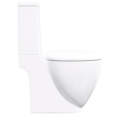 Toilet met afvoer achter keramiek wit 5