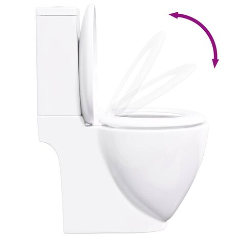 Toilet met afvoer achter keramiek wit 7