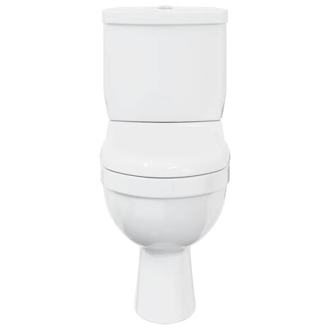 Toilet met stortbak wit 4