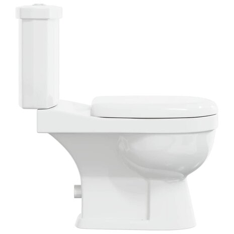 Toilet met stortbak wit 5