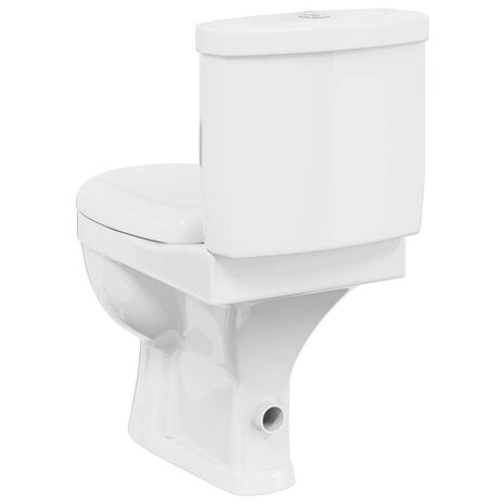Toilet met stortbak wit 6