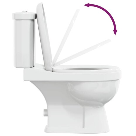 Toilet met stortbak wit 7