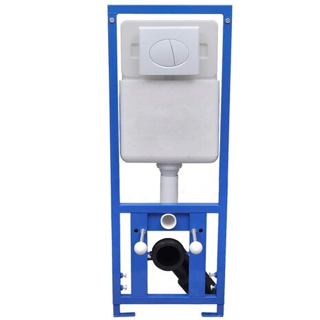 Hangend toilet met verborgen stortbak keramiek wit 11