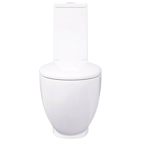 Toilet rond afvoer onder keramiek wit 4