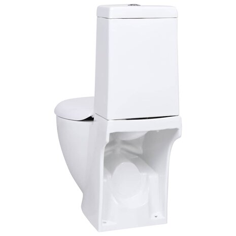Toilet rond afvoer onder keramiek wit 6