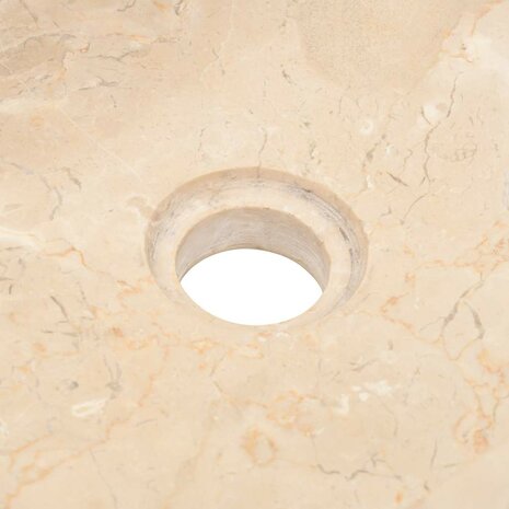 Gootsteen 45x30x12 cm marmer hoogglans cr&egrave;mekleurig 9