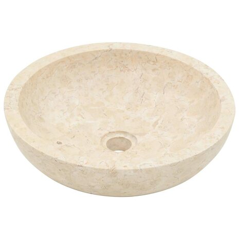Gootsteen 40x12 cm marmer cr&egrave;me 4