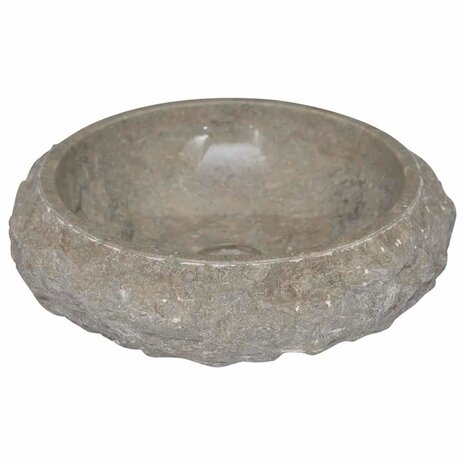 Gootsteen &Oslash;40x12 cm marmer grijs 5
