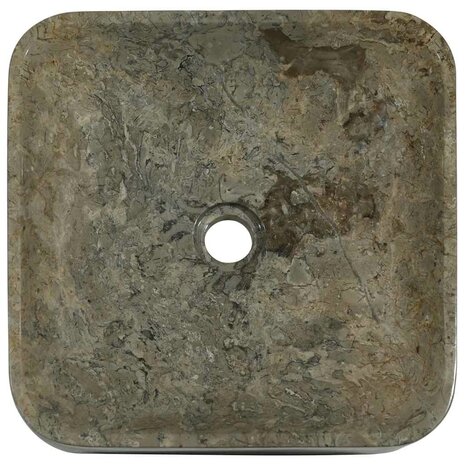 Gootsteen 40x40x10 cm marmer grijs 4