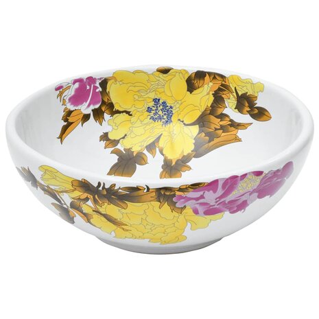 Opzetwasbak rond &Phi;41x14 cm keramiek meerkleurig 3