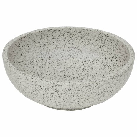 Opzetwasbak rond &Phi;41x14 cm keramiek grijs 3