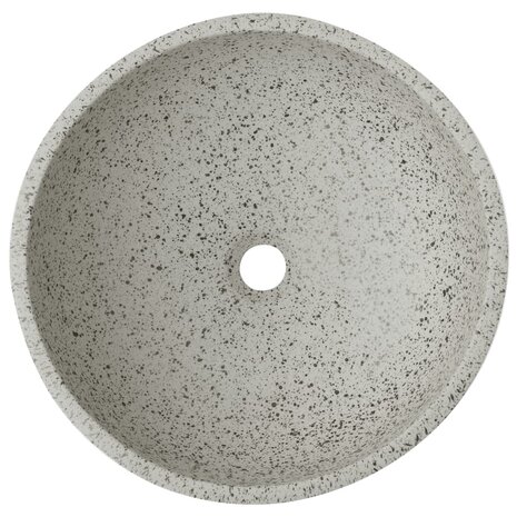 Opzetwasbak rond &Phi;41x14 cm keramiek grijs 4