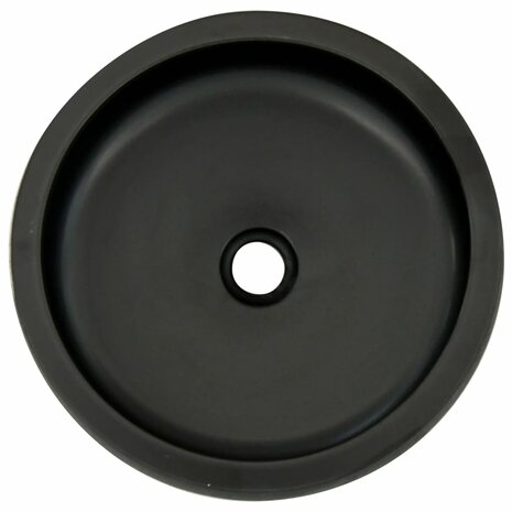 Opzetwasbak rond &Phi;41x14 cm keramiek zwart en bruin 4