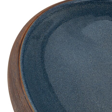 Opzetwasbak ovaal 59x40x15 cm keramiek bruin en blauw 7
