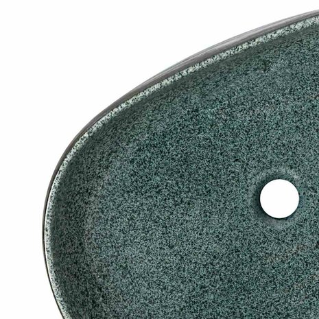 Opzetwasbak ovaal 59x40x14 cm keramiek turquoise 7
