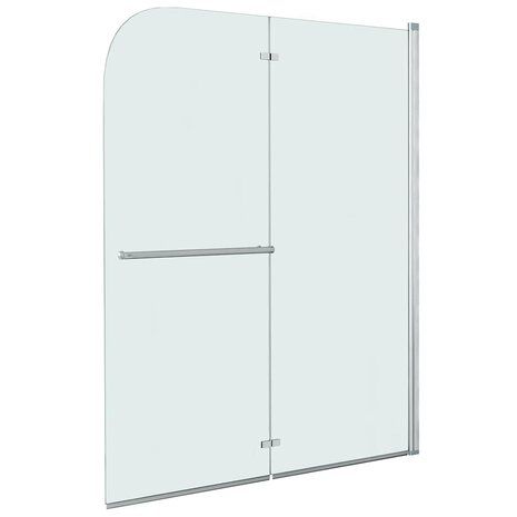 Douchewand inklapbaar 2 panelen 120x140 cm ESG 1