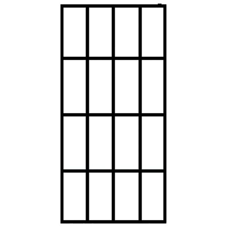 Inloopdouchewand 90x195 cm transparant gehard glas 3