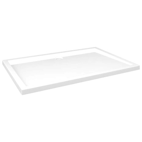 Douchebak rechthoekig 80x120 cm ABS wit 2