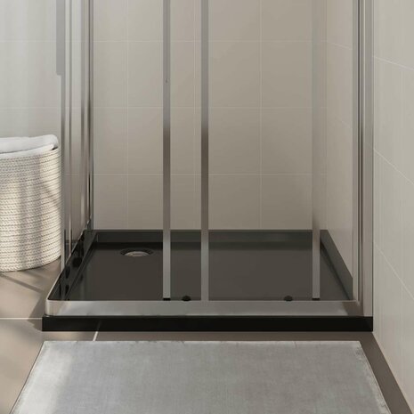 Douchebak vierkant 90x90 cm ABS zwart 3