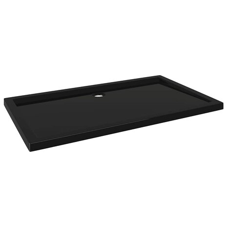 Douchebak rechthoekig 70x120 cm ABS zwart 2