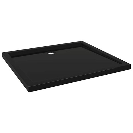 Douchebak rechthoekig 80x90 cm ABS zwart 2