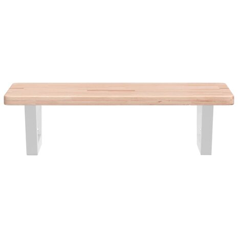 Badkamer wandschap staal en massief eikenhout 4