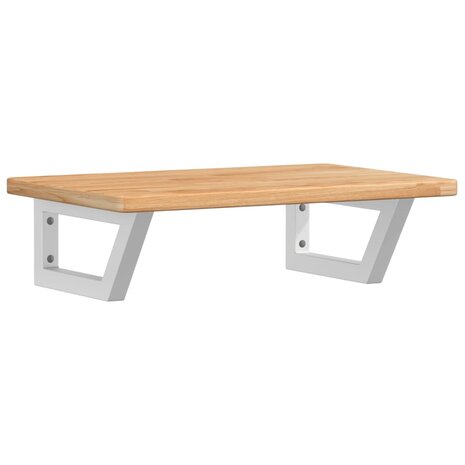 Badkamer wandschap staal en massief eikenhout 2