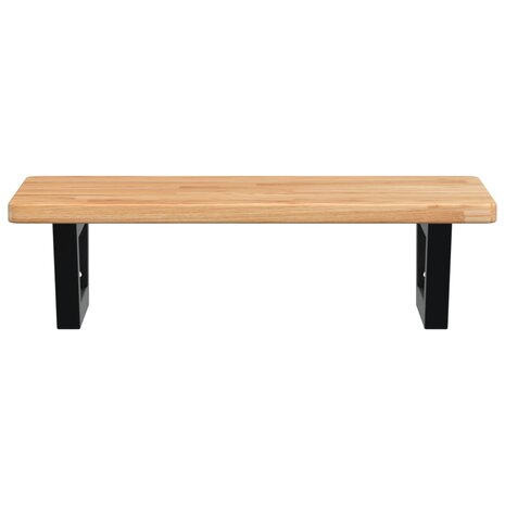 Badkamer wandschap staal en massief eikenhout 4