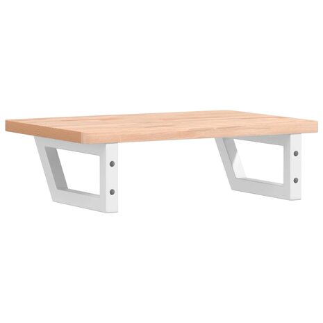 Badkamer wandschap staal en massief beukenhout 6
