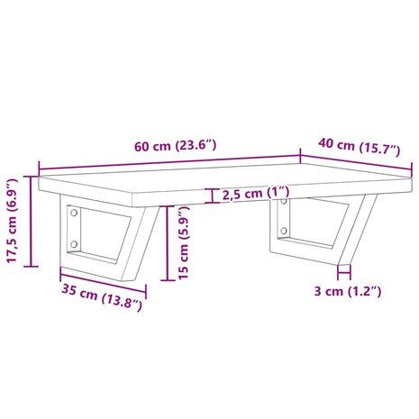 Badkamer wandschap staal en massief beukenhout 11