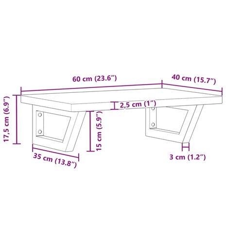 Badkamer wandschap staal en massief beukenhout 11