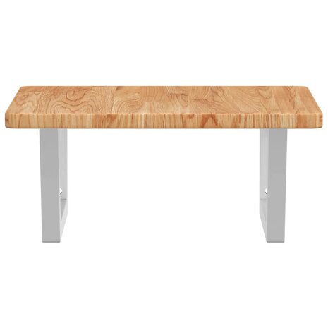 Badkamer wandschap staal en massief eikenhout 4