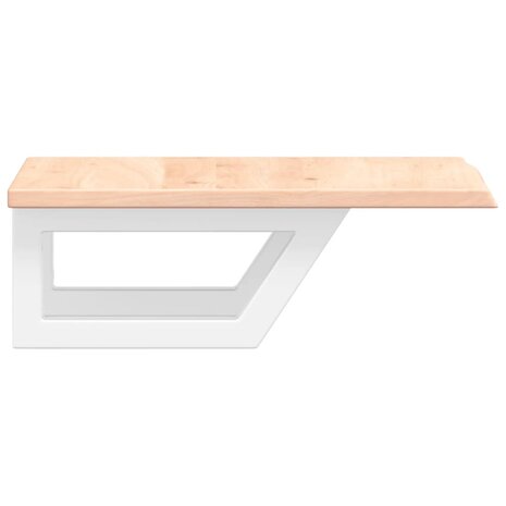 Badkamer wandschap staal en massief eikenhout 5