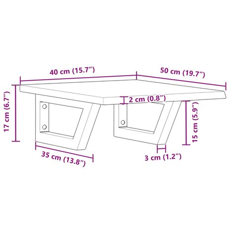 Badkamer wandschap staal en massief eikenhout 11