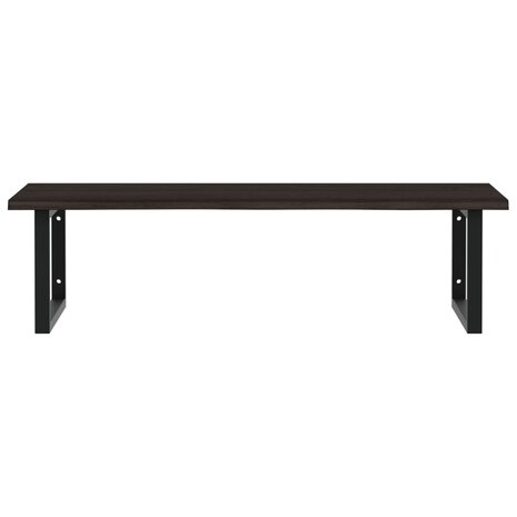 Badkamer wandschap staal en massief eikenhout 4