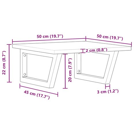 Badkamer wandschap staal en massief acaciahout 11