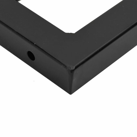 Badkamer wandschap staal en massief acaciahout 9