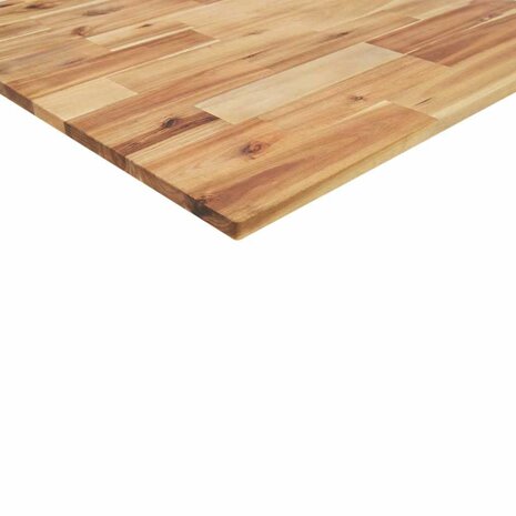 Badkamer wandschap staal en massief acaciahout 10