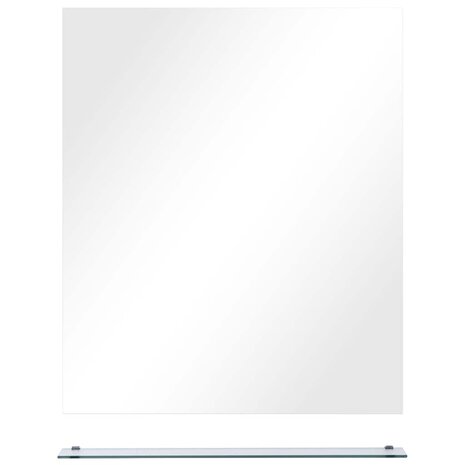Wandspiegel met schap 50x60 cm gehard glas 3