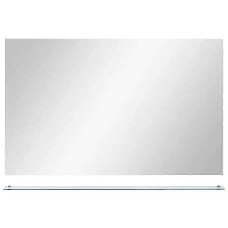 Wandspiegel met schap 100x60 cm gehard glas 3