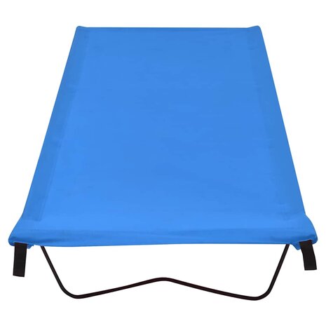 Veldbed 180x60x19 cm oxford stof en staal blauw 2