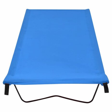Veldbedden 2 st 180x60x19 cm oxford stof en staal blauw 3