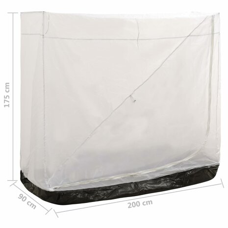 Binnentent universeel 200x90x175 cm grijs 6