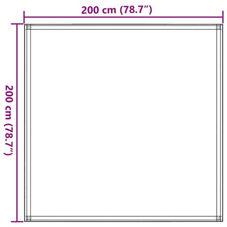Tenttapijt 200x200 cm taupe 9