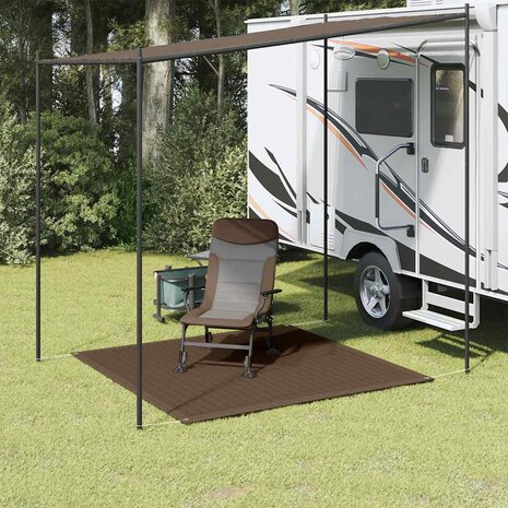 Tenttapijt 250x250 cm bruin 1